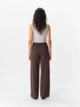 Широкие брюки OBJECT OBJLisa, Chocolate - фото 4