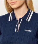 Поло Шари regular fit Guess Active, темно-синий - фото 4