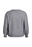 Джемпер Zizzi MIT KNOPFLEISTE, Medium Grey Melange/Mottled Grey - фото 6