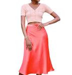 Юбка-миди Touchable в неоново-красном цвете HYFVE - фото 2