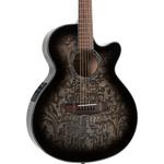 Mitchell MX430QAB Exotic Series Акустически-электрический Midnight Black Edge Burst - фото
