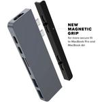 Док-станция HYPER HyperDrive DUO 7-in-2 USB Type-C Hub for Select HD28C-GRAY - фото 2