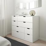 Комод с 8 ящиками NORDLI IKEA, 120x99 см, белый - фото 2