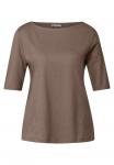 Футболка Street One Basic T-shirt, Braun/Brown - фото 5