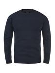 Вязаный свитер INDICODE, темно-синий - фото