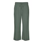 Брюки Vero Moda Line Cropped Linen Mix, серый - фото