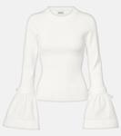 Топ с оборками Agata Simkhai, белый - фото