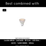 Настенный прожектор Lucide ZARO, белый - фото 4