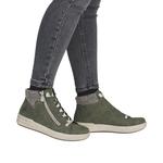 Ботильоны на шнуровке Rieker, Olive - фото 2