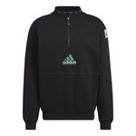 Толстовка adidas Equipment Series Half Zipper Pullover Sports Black, черный - фото