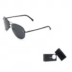 Авиаторские солнцезащитные очки Unisex CHANEL, черный - фото