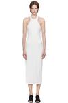 Платье миди Scuba 90's с рельефными деталями Courrèges, белый - фото