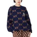 Старый Цветочный Свитер Унисекс Тёмно-синий MLB - фото 9