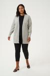 Вязаный кардиган KAFFE CURVE Zadina, Mottled Grey - фото 3