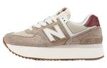 Кроссовки New Balance NB 574, коричневый/белый - фото