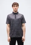 Рубашка-Поло с шестигранным мраморным рисунком Callaway, Caviar - фото