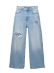 Мешковатые джинсы Pull&Bear TIRO MEDIO, Blue Denim - фото