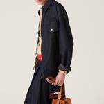 Блузон из батавии MIU MIU, синий - фото 5