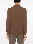 Zanone рубашка поло из вирджинской шерсти, коричневый - фото 3