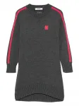 Платье-свитер с вышитым логотипом Msgm Kids, серый - фото