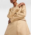 Блейзер из шерсти, шелка и льна Gabriela Hearst, Hay - фото 6