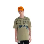 Футболка Stussy Locations Pigment Dyed, оливковый - фото 4