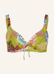 Верх бикини на косточках с ботаническим принтом Lidea, мультиколор - фото