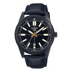 Часы Casio Dress Pointer Display Analog Watch 'Metallic Black Gold', черный - фото
