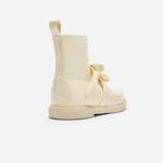 Детские кожаные ботинки дошкольные BALABALA, Ecru 10301 - фото 4