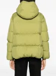 Пуховик на молнии с капюшоном Herno, зеленый - фото 4