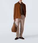 Кашемировый свитер-поло Rubinacci, коричневый - фото 2