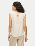 Блузка свободного кроя Pernillu 14105237 Vila, бежевый - фото 3