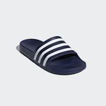 Шлепанцы Adilette Aqua Adidas, цвет Dark Blue/Cloud White/Dark Blue - фото 4