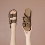 Шлепанцы женские Boerdiqi, хаки - фото 15