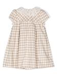 Платье в клетку гингем Patachou, нейтральный цвет - фото 2