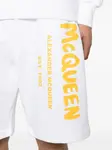 Шорты с логотипом Alexander McQueen, белый - фото 5