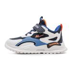 Дышащие детские кроссовки для бега WARRIOR, темно-синий/синий/белый/серый - фото