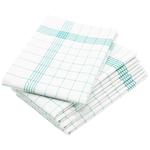 Чайные полотенца набор  Zollner, зеленый - фото