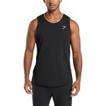GYMSHARK Майка CREST TANK мужская black - фото