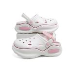 Клог женский бело-розовый 5 см EXULL Q - фото 2