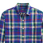 Клетчатая рубашка Polo Ralph Lauren, синий - фото 5