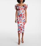 Платье миди Fleurette из тафты с цветочным принтом Rebecca Vallance, Red Poppy - фото 2