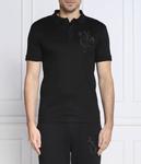 Поло мужское Boss Green с вышивкой, черный - фото