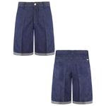 Мужские темно-синие джинсовые шорты Armani Exchange, синий - фото 3