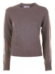 Рифленый кашемировый свитер Cinque, коричневый - фото