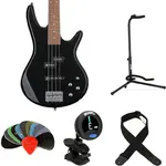 Бас-гитара Ibanez Gio GSR200BK Essentials Bundle - Черная - фото