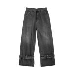 Джинсы JW Anderson Buckled Cuff Jeans 'Grey', серый - фото