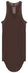 Майка-топ Rick Owens Basic Rib Tank, коричневый - фото