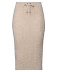 Юбка миди Brunello Cucinelli, бежевый - фото