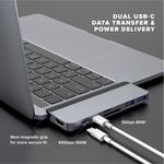 Док-станция HYPER HyperDrive DUO 7-in-2 USB Type-C Hub for Select HD28C-GRAY - фото 5